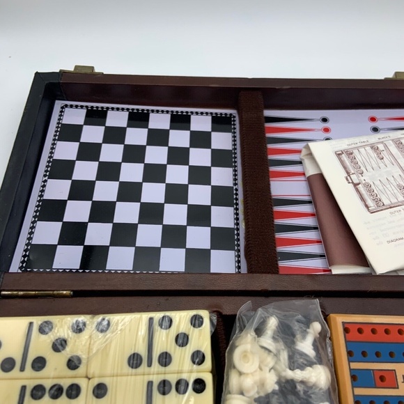 Vintage Sealed Cardinal Game Attaché Six-In-One Small Travel Games - Picture 13 of 14